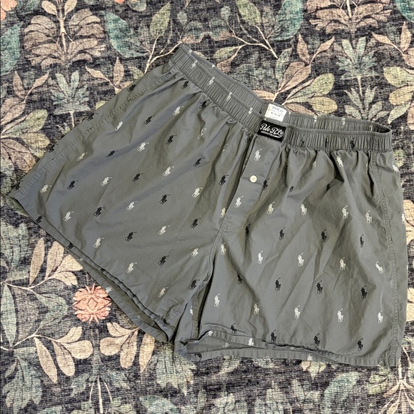 Polo Ralph Lauren Men’s Classic Fit 100% Cotton Gray Pony Loungewear Shorts XL ! - Picture 1 of 10